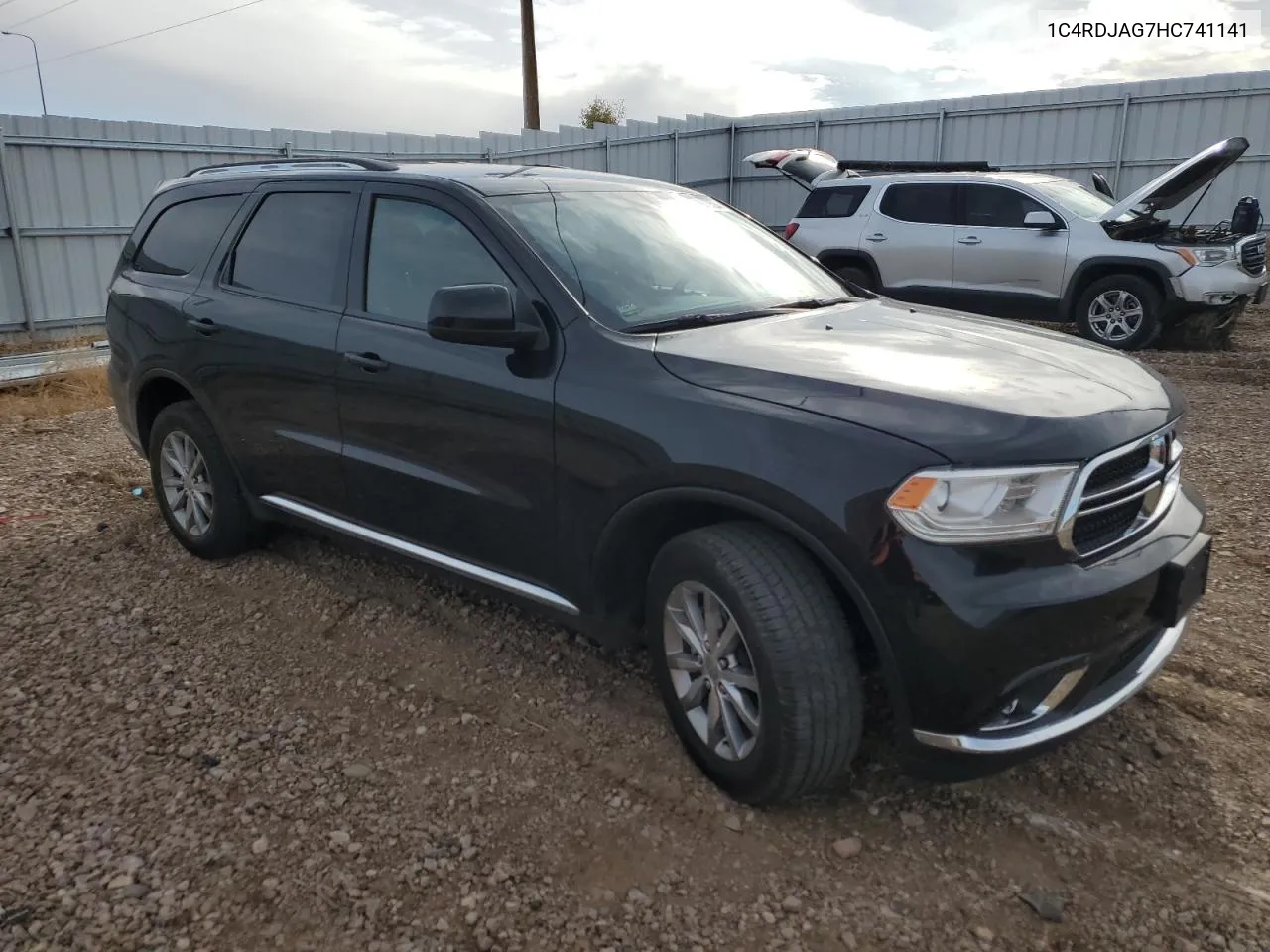 2017 Dodge Durango Sxt VIN: 1C4RDJAG7HC741141 Lot: 78673524