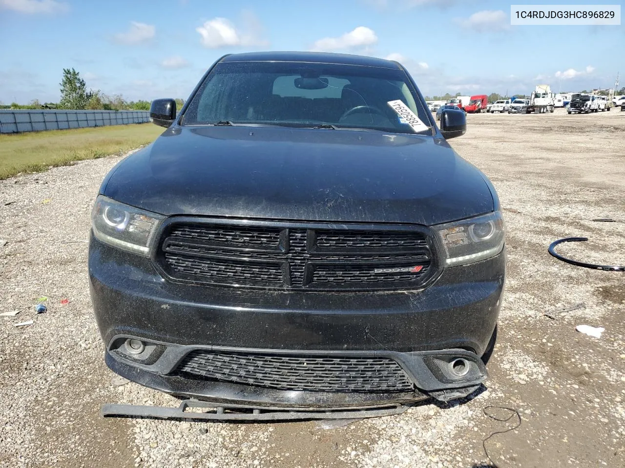 2017 Dodge Durango Gt VIN: 1C4RDJDG3HC896829 Lot: 78850594