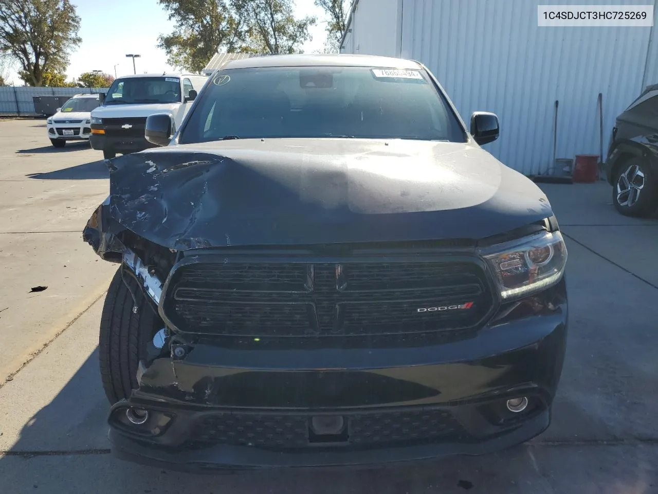 2017 Dodge Durango R/T VIN: 1C4SDJCT3HC725269 Lot: 78865494