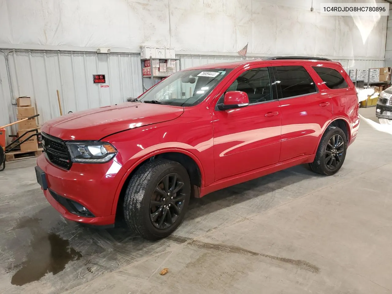 2017 Dodge Durango Gt VIN: 1C4RDJDG8HC780896 Lot: 78959444