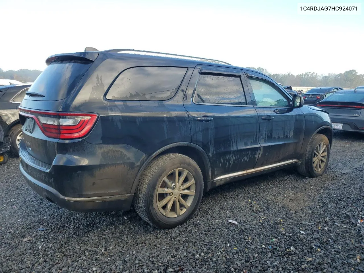 2017 Dodge Durango Sxt VIN: 1C4RDJAG7HC924071 Lot: 79160344