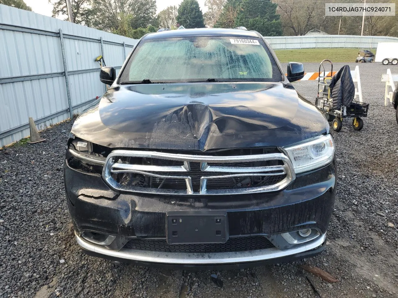 2017 Dodge Durango Sxt VIN: 1C4RDJAG7HC924071 Lot: 79160344