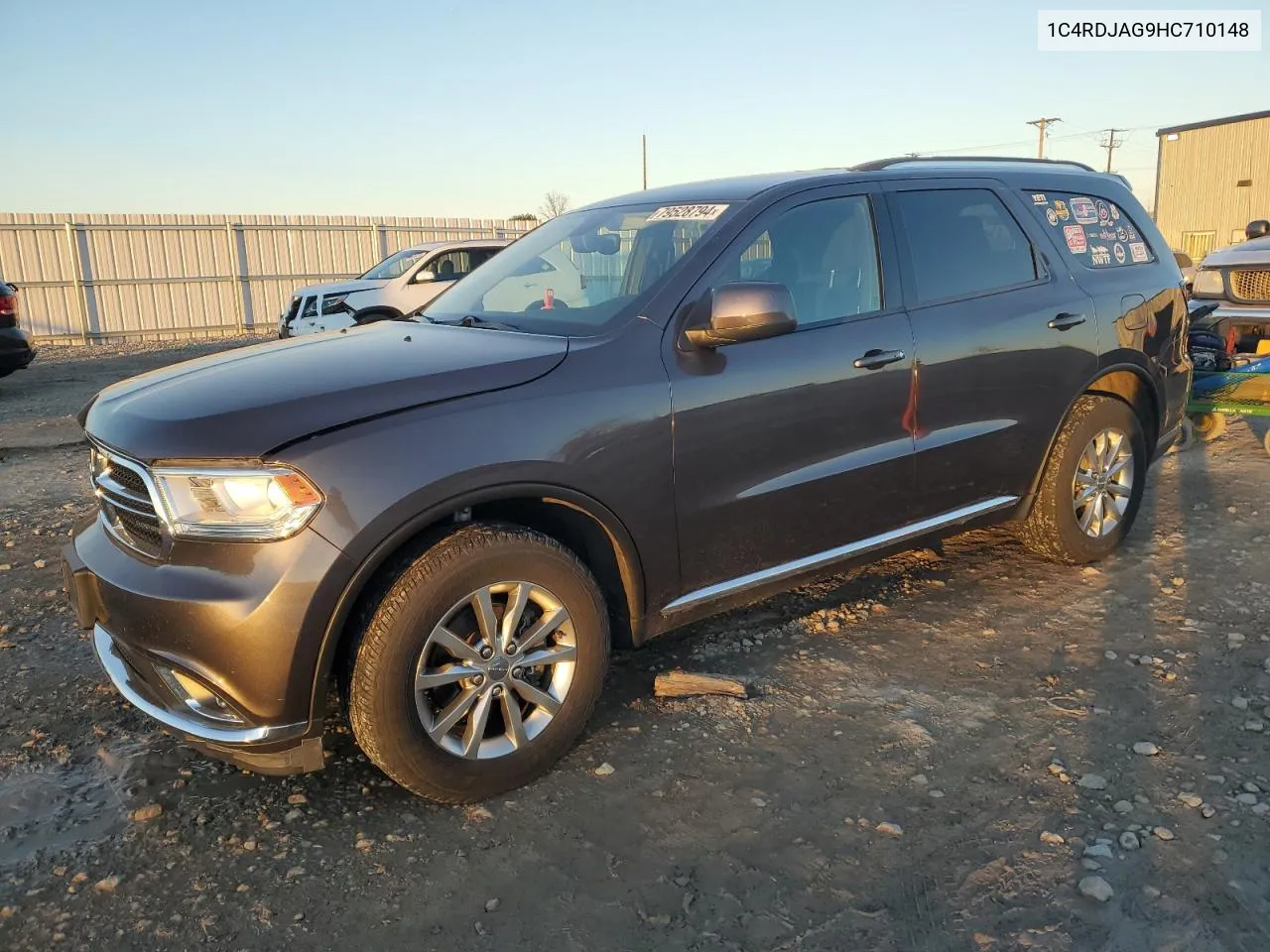 2017 Dodge Durango Sxt VIN: 1C4RDJAG9HC710148 Lot: 79528794