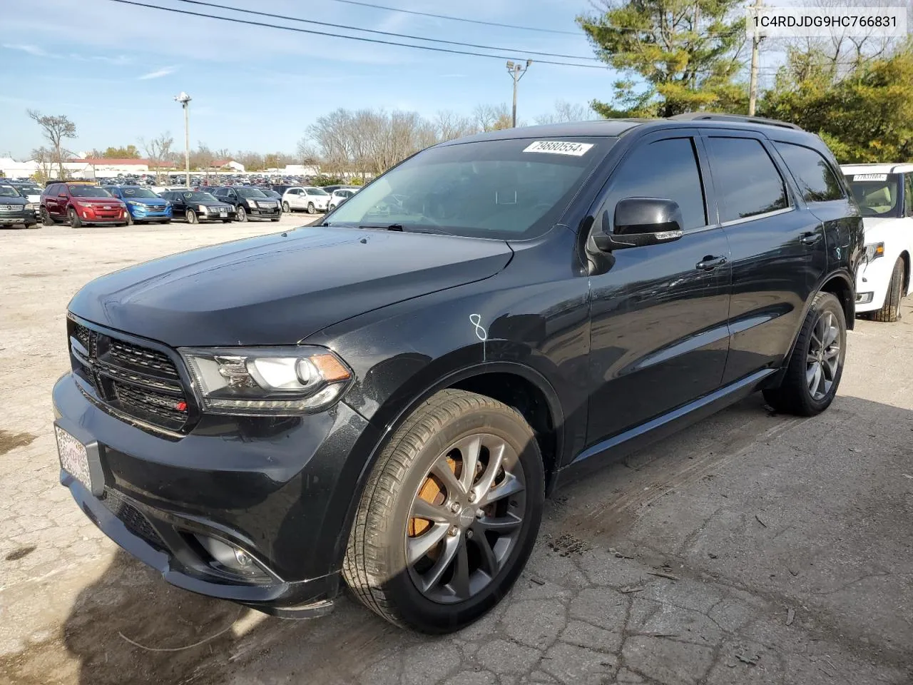 2017 Dodge Durango Gt VIN: 1C4RDJDG9HC766831 Lot: 79880554