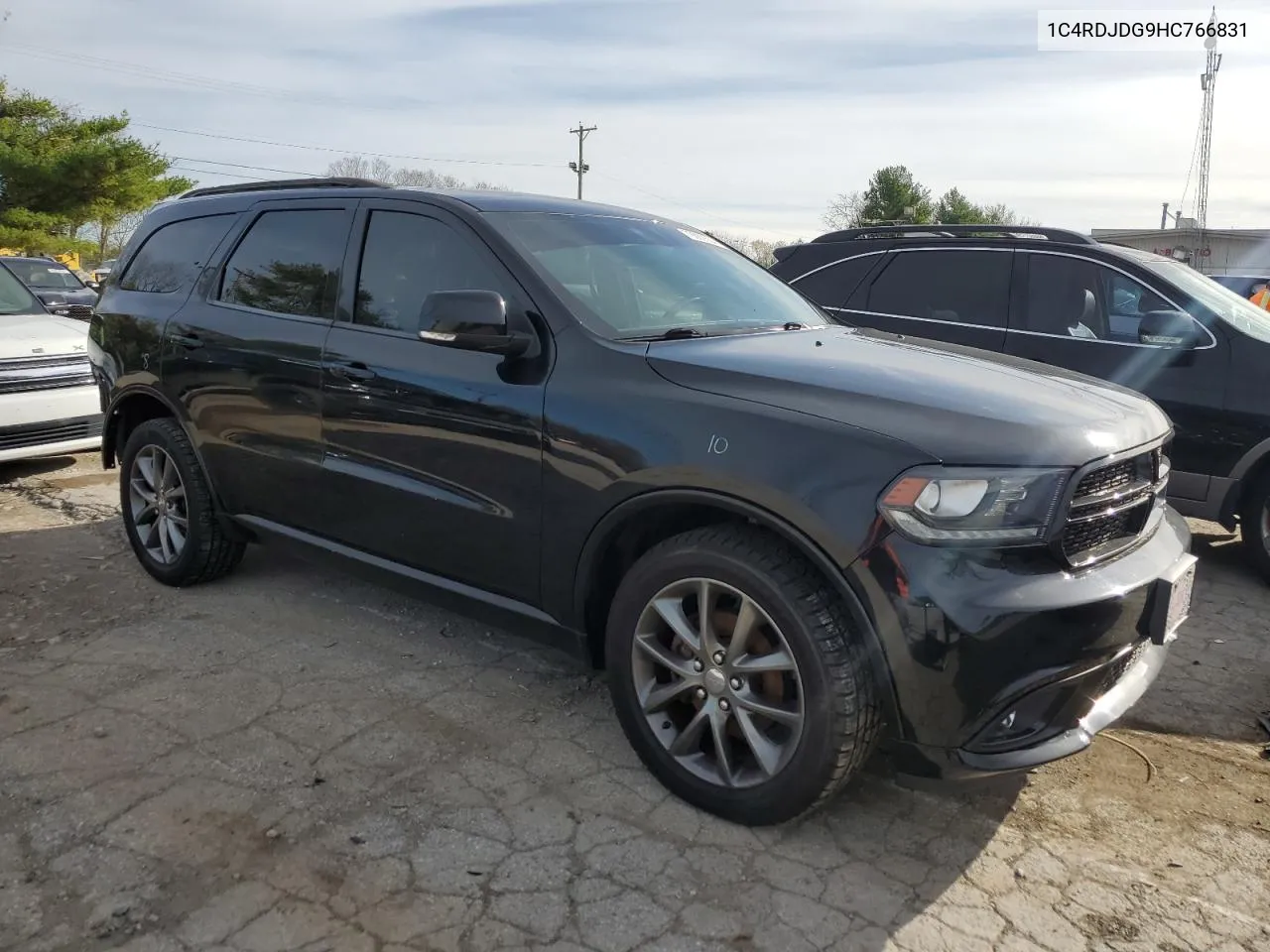 2017 Dodge Durango Gt VIN: 1C4RDJDG9HC766831 Lot: 79880554