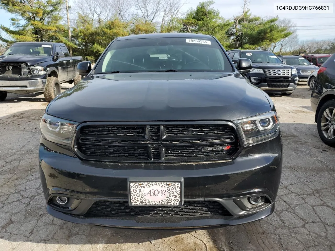 2017 Dodge Durango Gt VIN: 1C4RDJDG9HC766831 Lot: 79880554