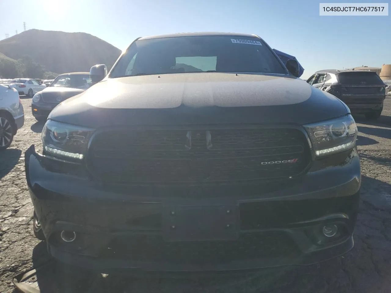 2017 Dodge Durango R/T VIN: 1C4SDJCT7HC677517 Lot: 79909484