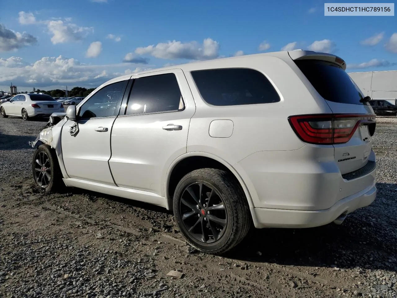 2017 Dodge Durango R/T VIN: 1C4SDHCT1HC789156 Lot: 80220824