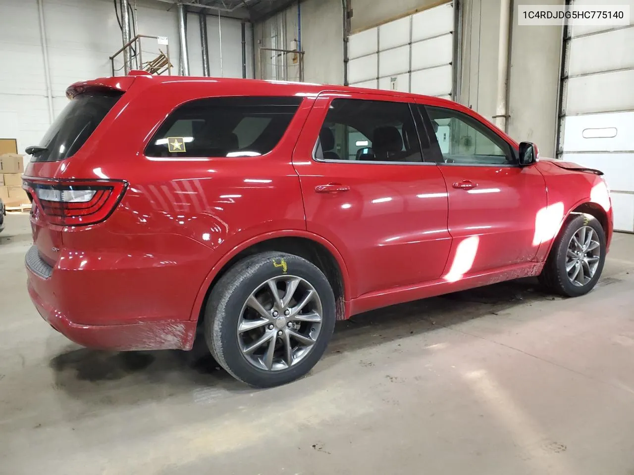 2017 Dodge Durango Gt VIN: 1C4RDJDG5HC775140 Lot: 80312664