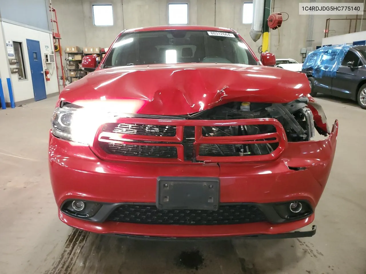 2017 Dodge Durango Gt VIN: 1C4RDJDG5HC775140 Lot: 80312664