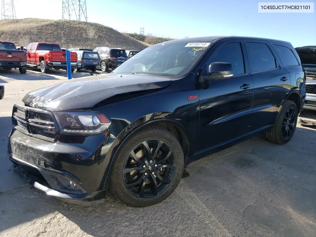 2017 Dodge Durango R/T VIN: 1C4SDJCT7HC821101 Lot: 80442724