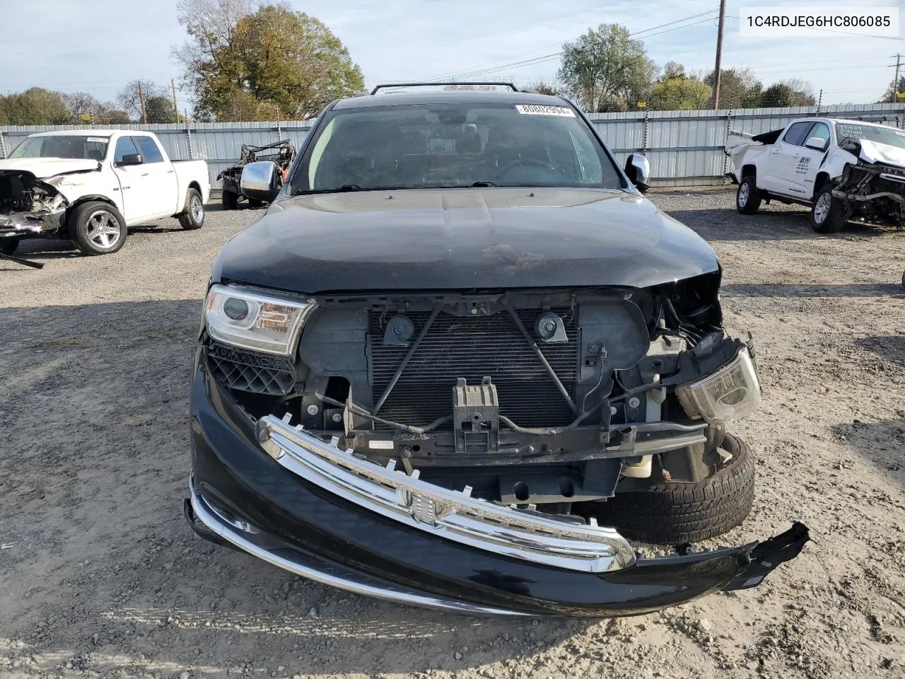 2017 Dodge Durango Citadel VIN: 1C4RDJEG6HC806085 Lot: 80802994