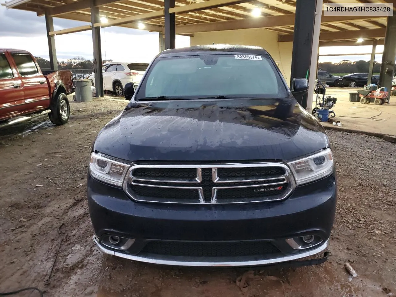 2017 Dodge Durango Sxt VIN: 1C4RDHAG4HC833428 Lot: 80858574