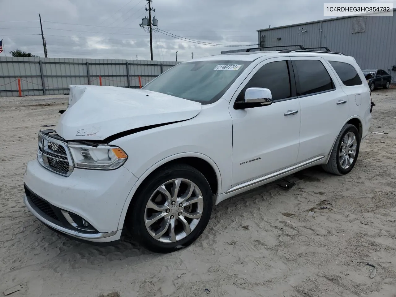 2017 Dodge Durango Citadel VIN: 1C4RDHEG3HC854782 Lot: 81464774