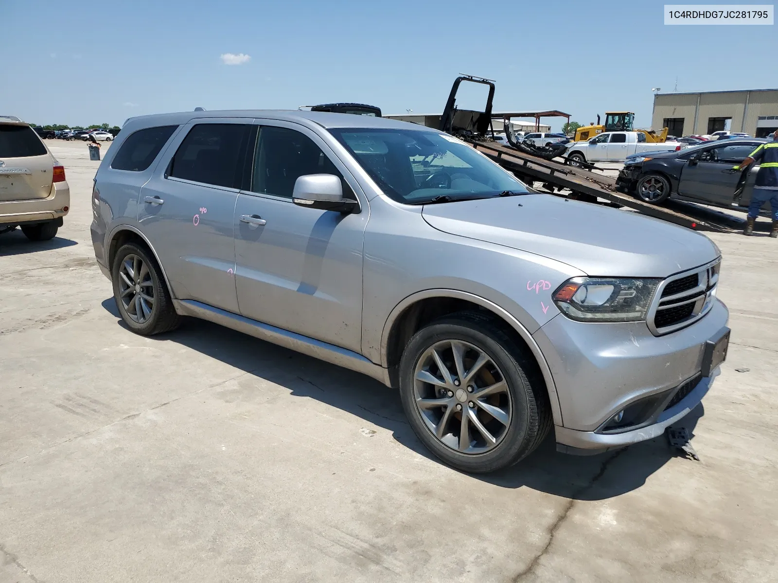 2018 Dodge Durango Gt VIN: 1C4RDHDG7JC281795 Lot: 54798864