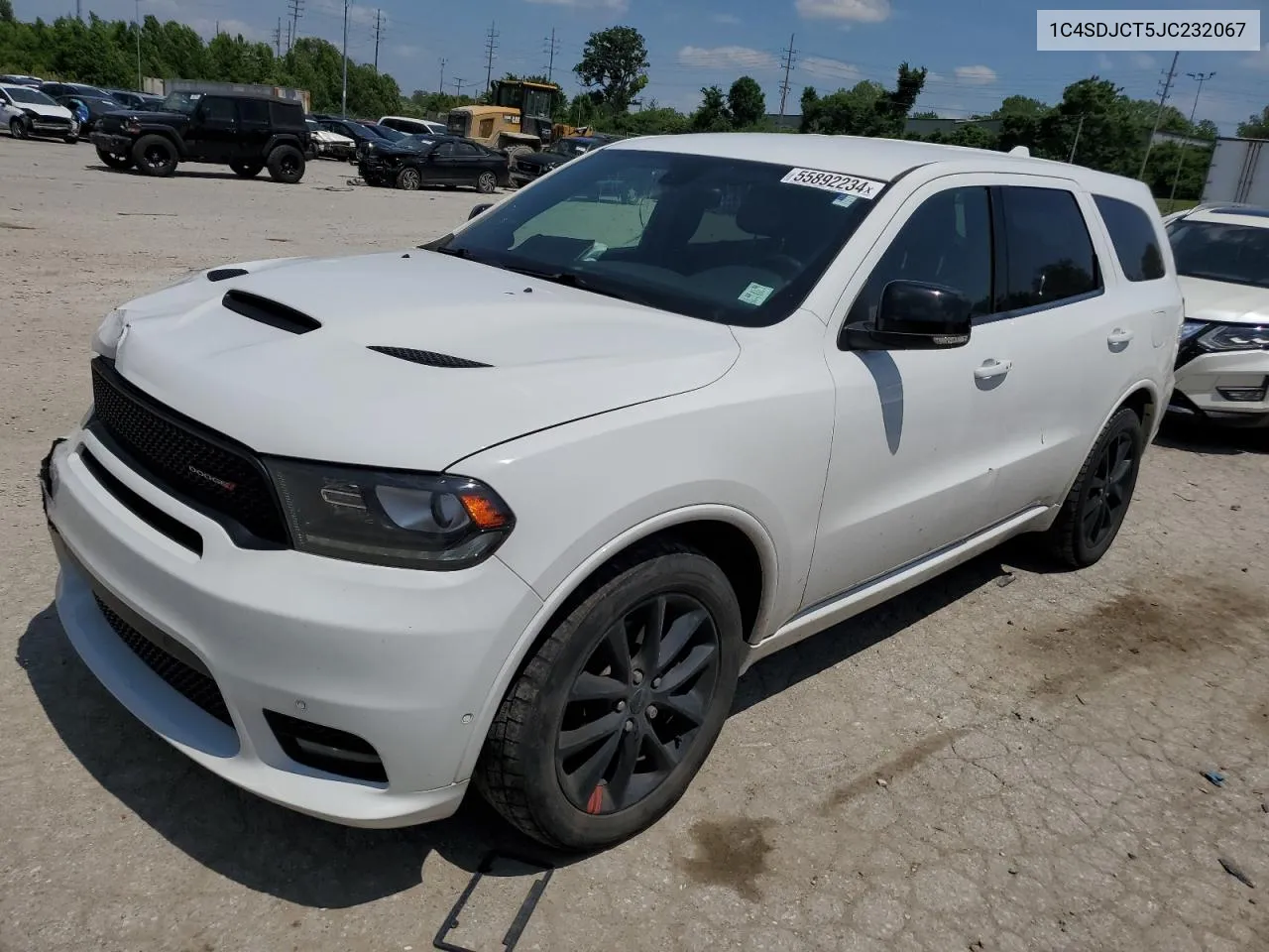 2018 Dodge Durango R/T VIN: 1C4SDJCT5JC232067 Lot: 55892234