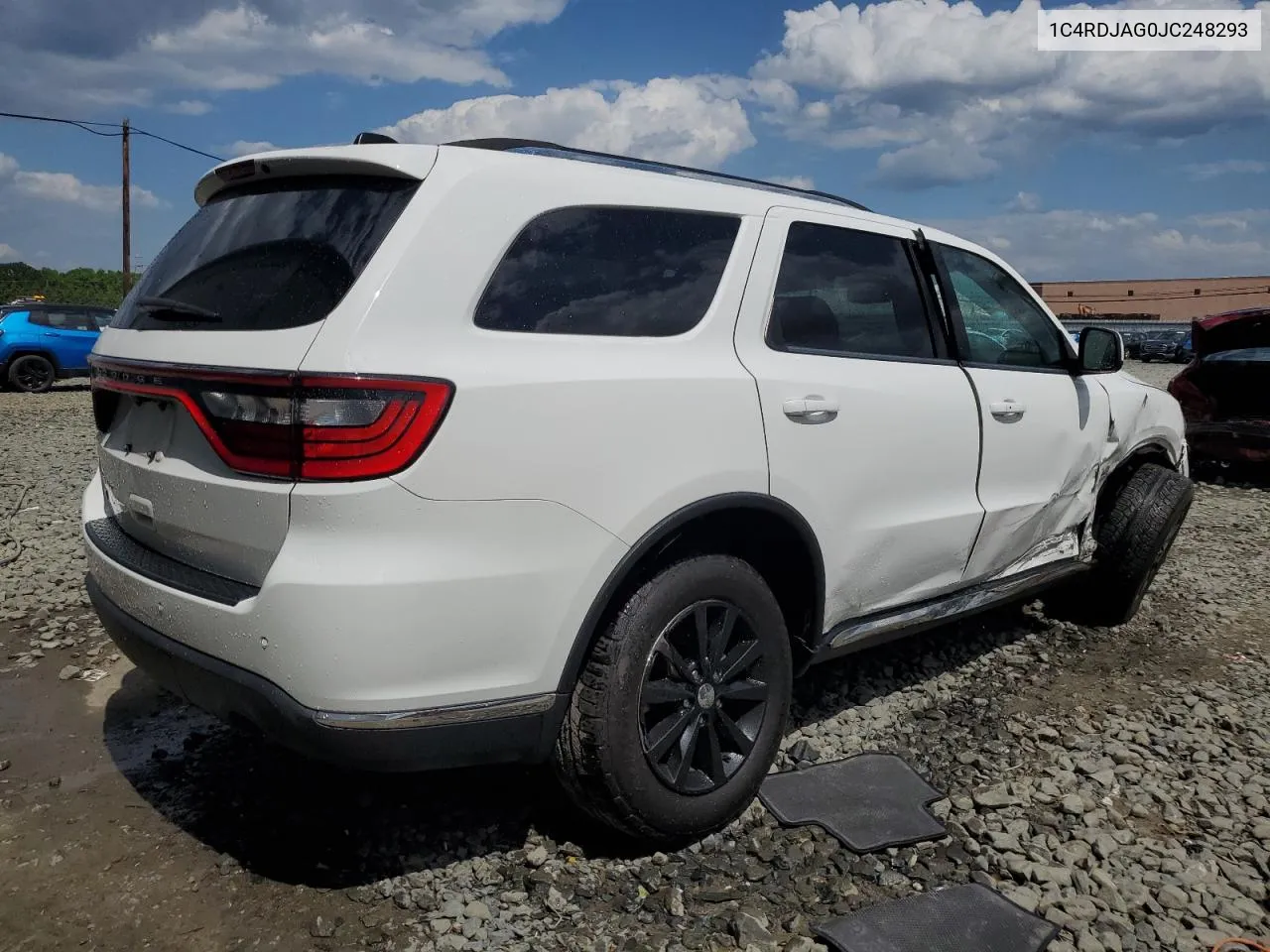 2018 Dodge Durango Sxt VIN: 1C4RDJAG0JC248293 Lot: 58354394