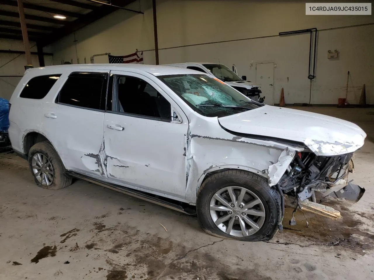 2018 Dodge Durango Sxt VIN: 1C4RDJAG9JC435015 Lot: 59287454