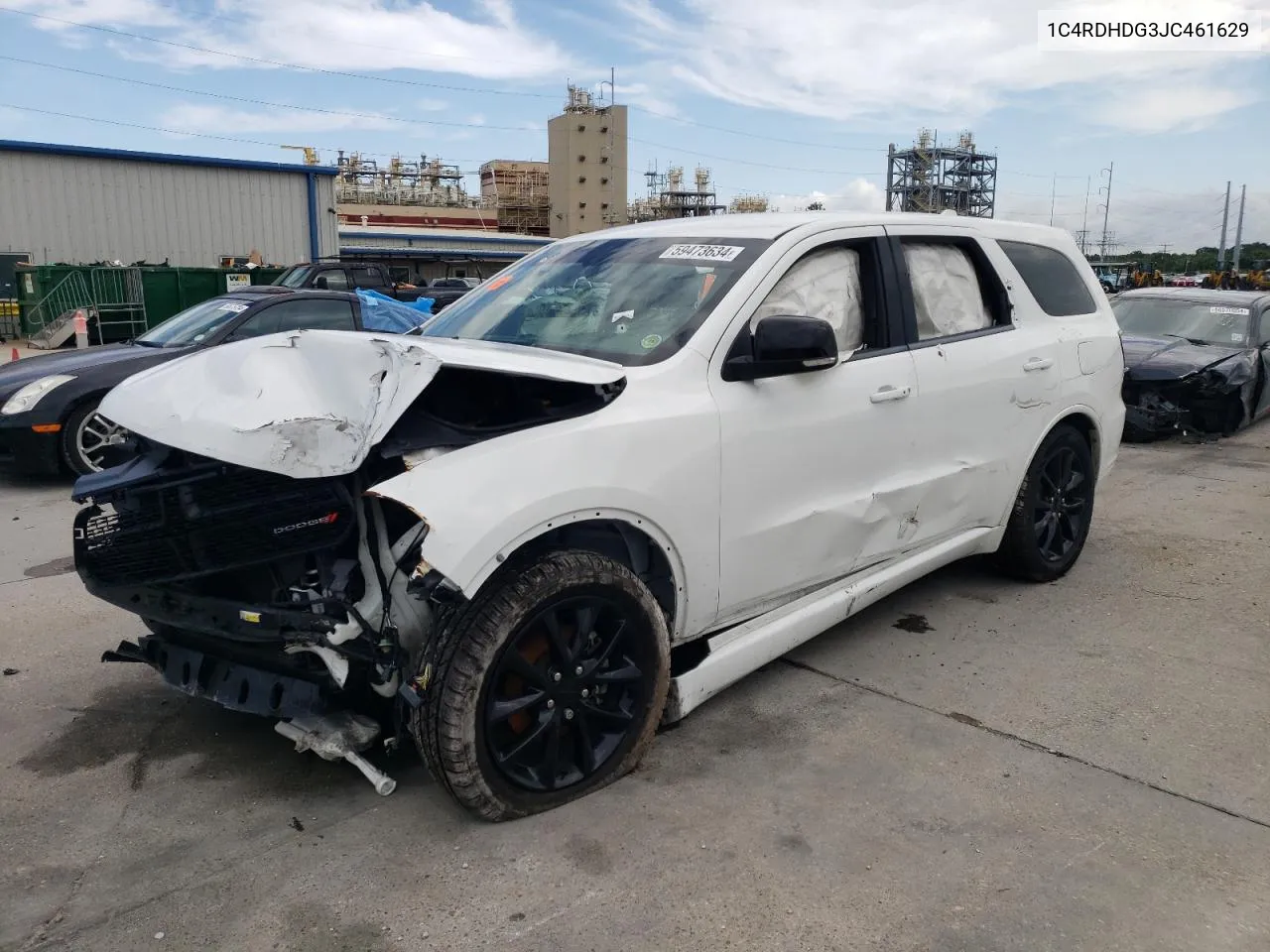 2018 Dodge Durango Gt VIN: 1C4RDHDG3JC461629 Lot: 59473634