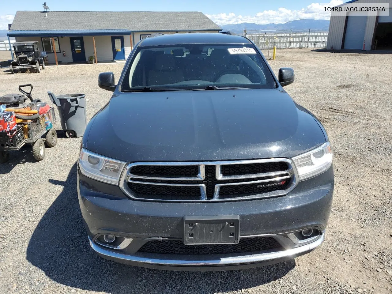 2018 Dodge Durango Sxt VIN: 1C4RDJAG0JC385346 Lot: 59709314