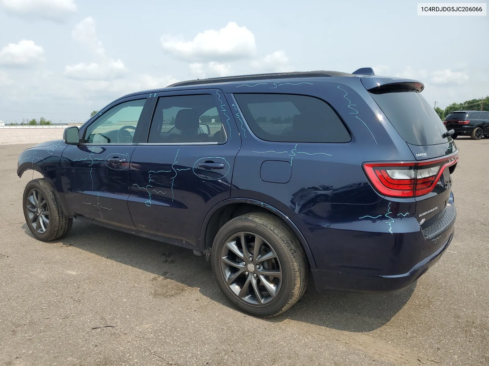 2018 Dodge Durango Gt VIN: 1C4RDJDG5JC206066 Lot: 63538404