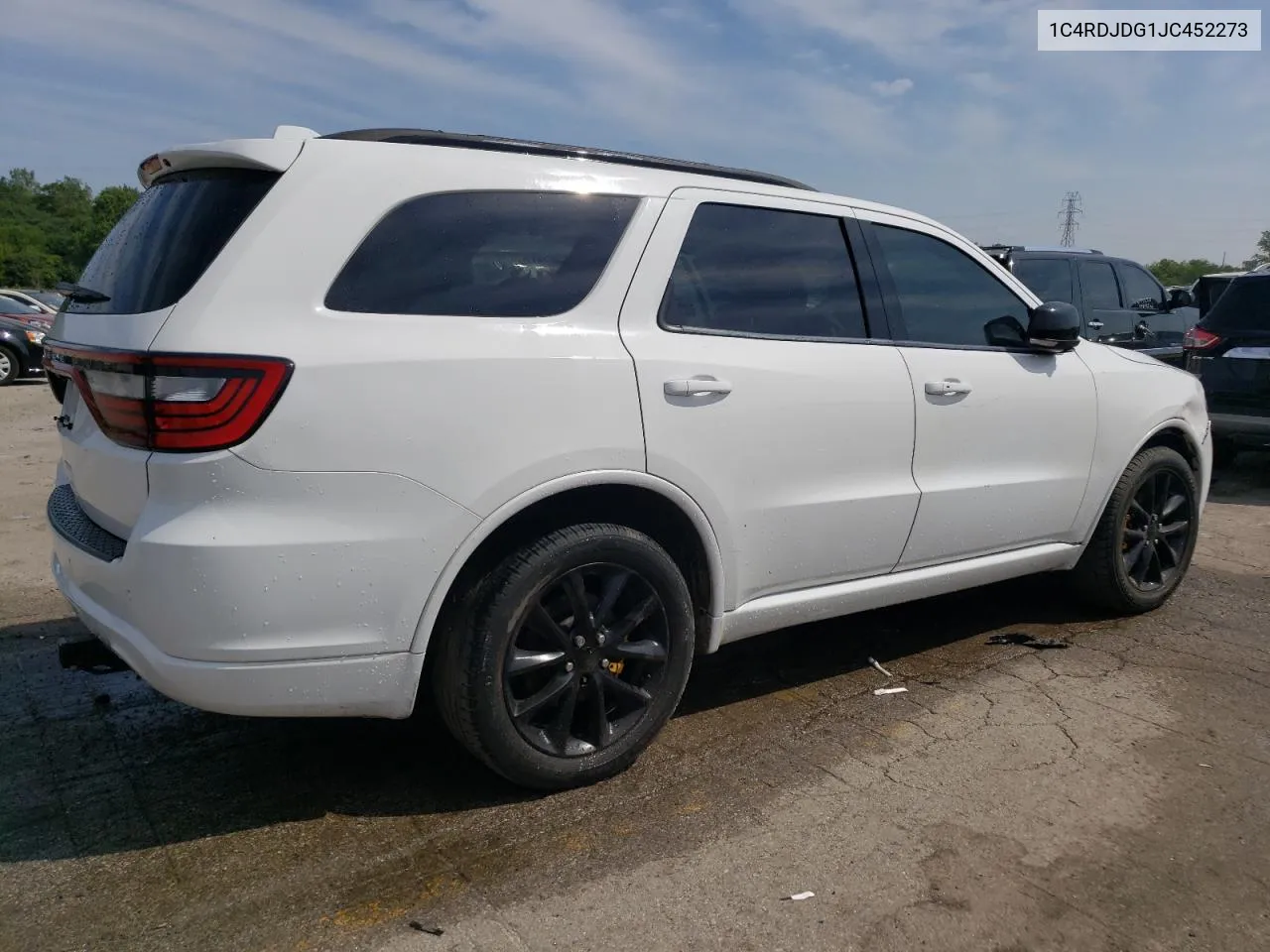 2018 Dodge Durango Gt VIN: 1C4RDJDG1JC452273 Lot: 64401904