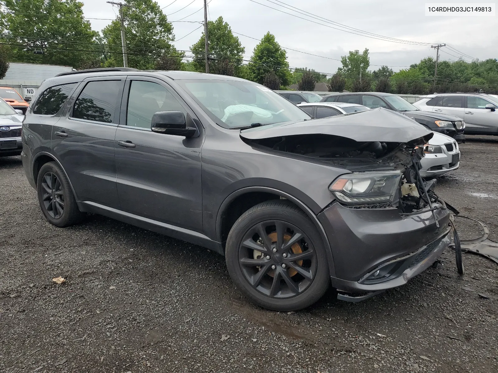 2018 Dodge Durango Gt VIN: 1C4RDHDG3JC149813 Lot: 65000244