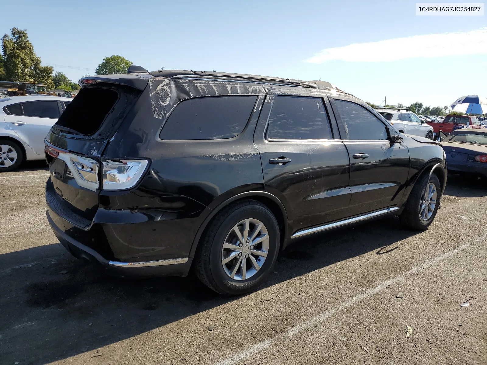 2018 Dodge Durango Sxt VIN: 1C4RDHAG7JC254827 Lot: 65252044