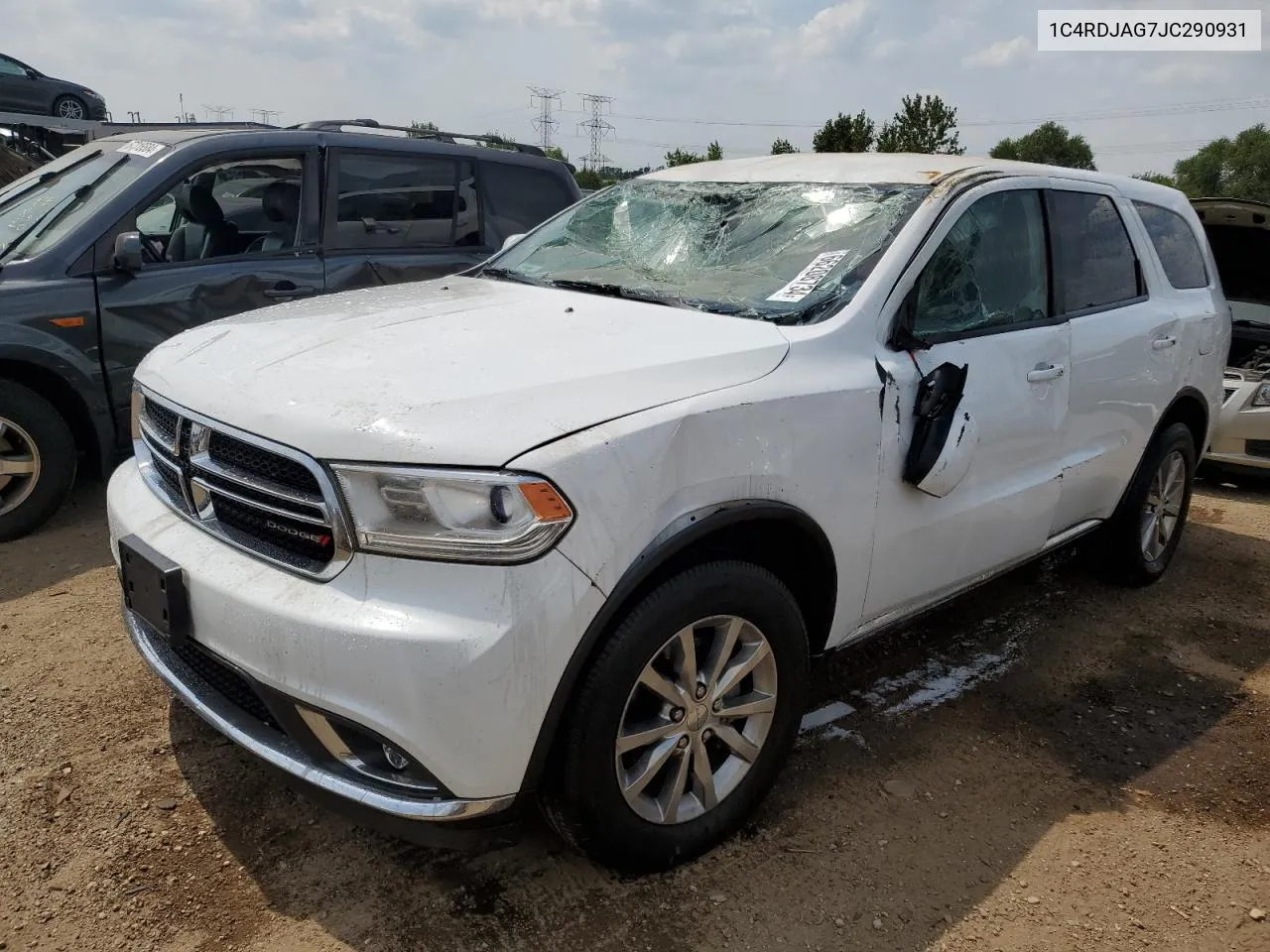 2018 Dodge Durango Sxt VIN: 1C4RDJAG7JC290931 Lot: 66208734