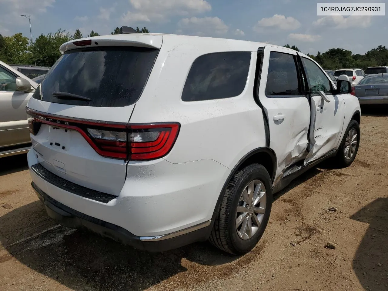 2018 Dodge Durango Sxt VIN: 1C4RDJAG7JC290931 Lot: 66208734