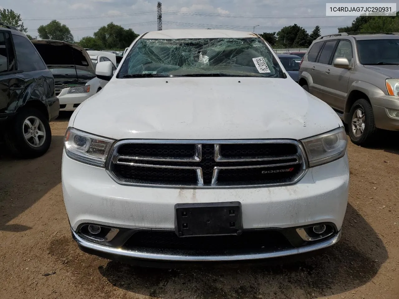 2018 Dodge Durango Sxt VIN: 1C4RDJAG7JC290931 Lot: 66208734