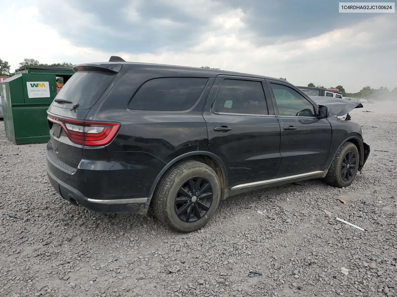 2018 Dodge Durango Sxt VIN: 1C4RDHAG2JC100624 Lot: 66395814