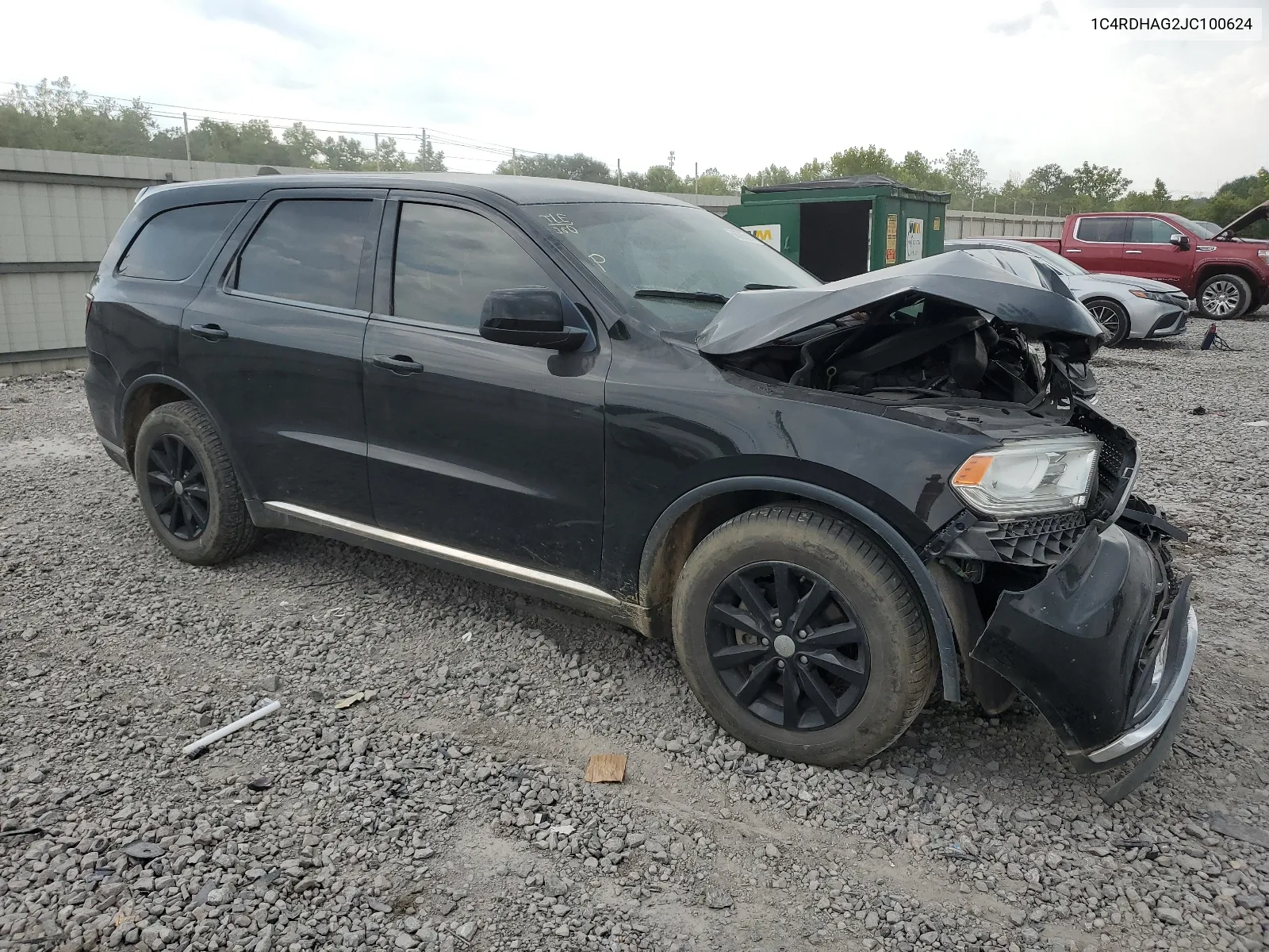 2018 Dodge Durango Sxt VIN: 1C4RDHAG2JC100624 Lot: 66395814