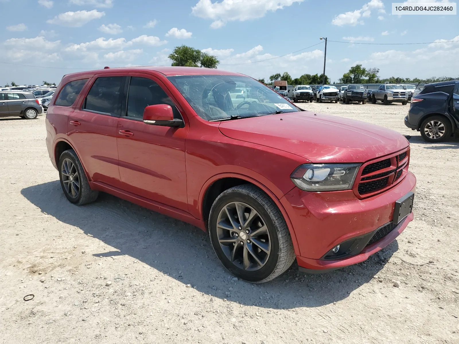 2018 Dodge Durango Gt VIN: 1C4RDJDG4JC282460 Lot: 66468724