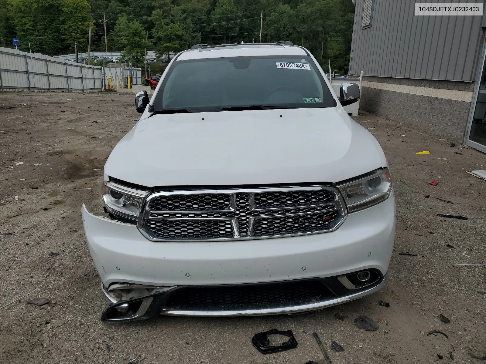 1C4SDJETXJC232403 2018 Dodge Durango Citadel