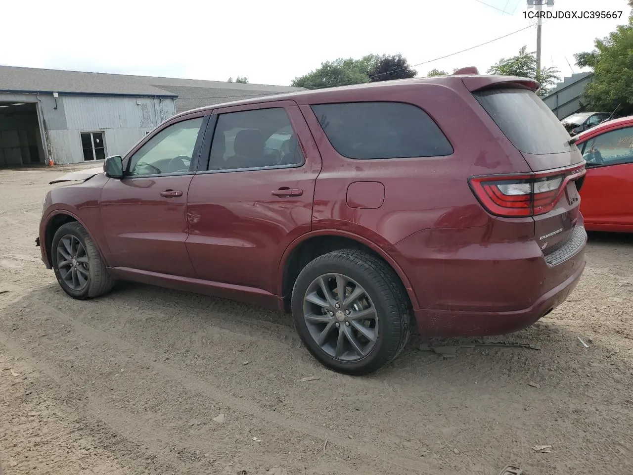 2018 Dodge Durango Gt VIN: 1C4RDJDGXJC395667 Lot: 67344174