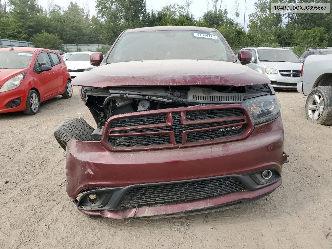 1C4RDJDGXJC395667 2018 Dodge Durango Gt