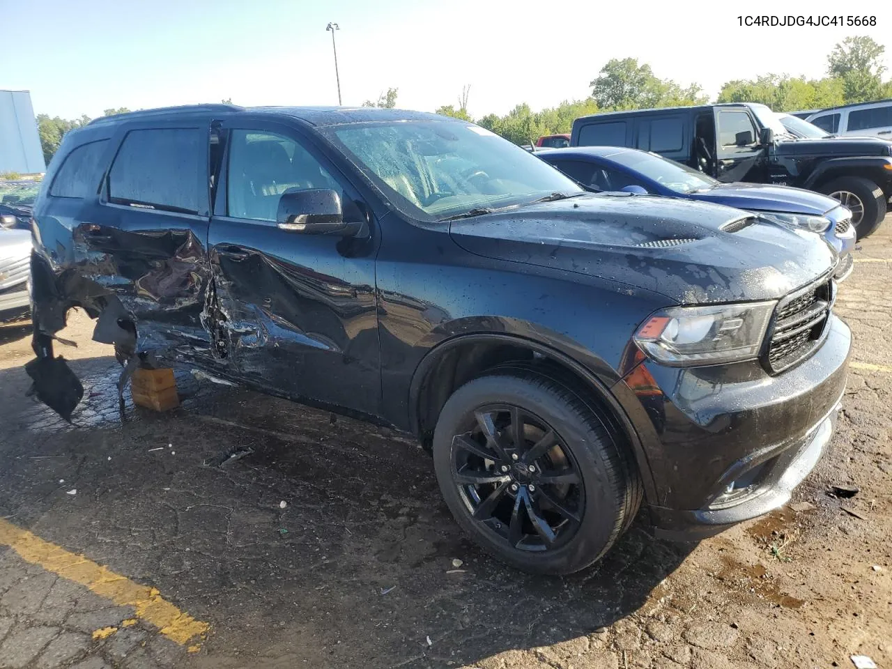 2018 Dodge Durango Gt VIN: 1C4RDJDG4JC415668 Lot: 67528684