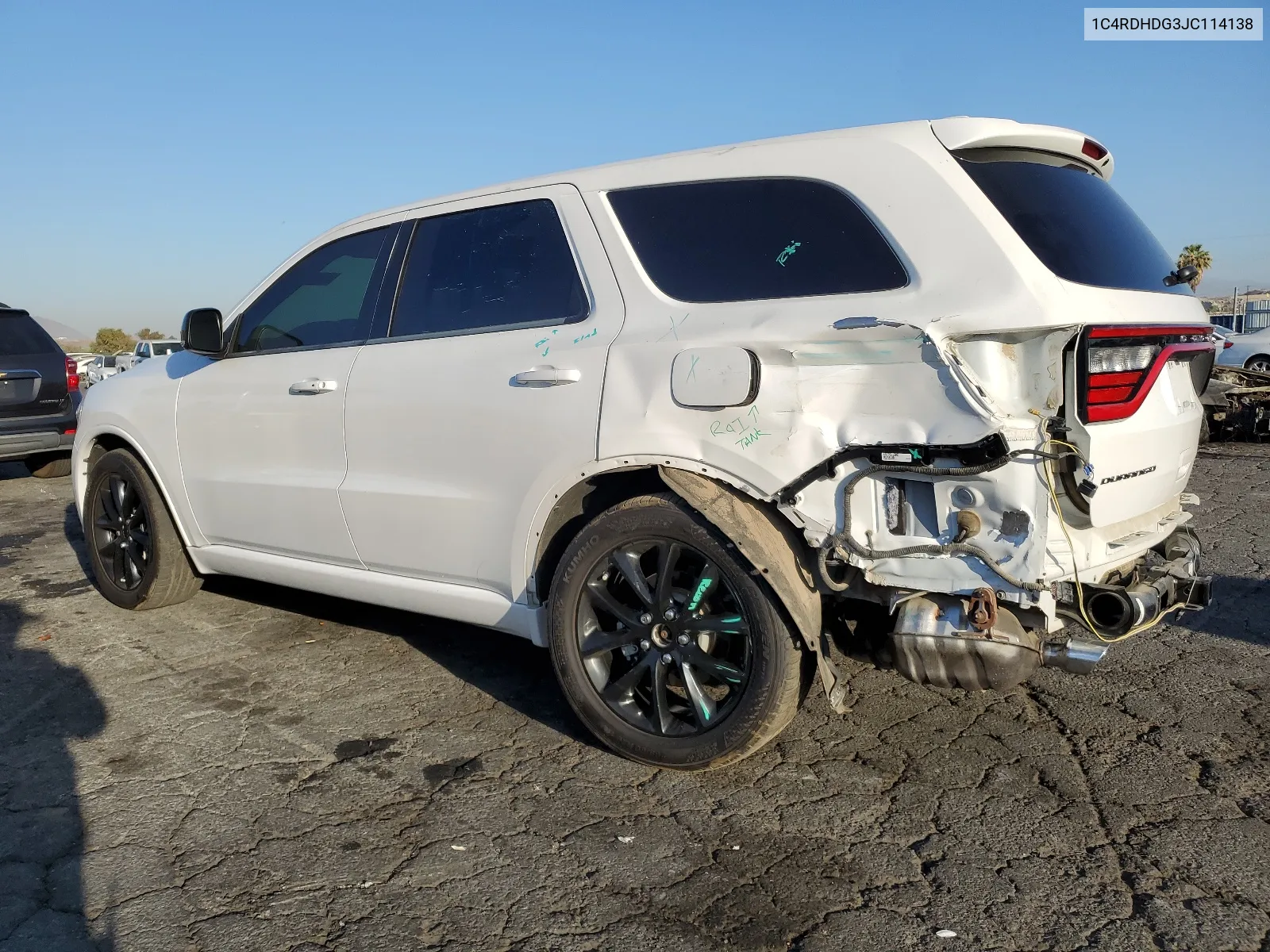 2018 Dodge Durango Gt VIN: 1C4RDHDG3JC114138 Lot: 67674594