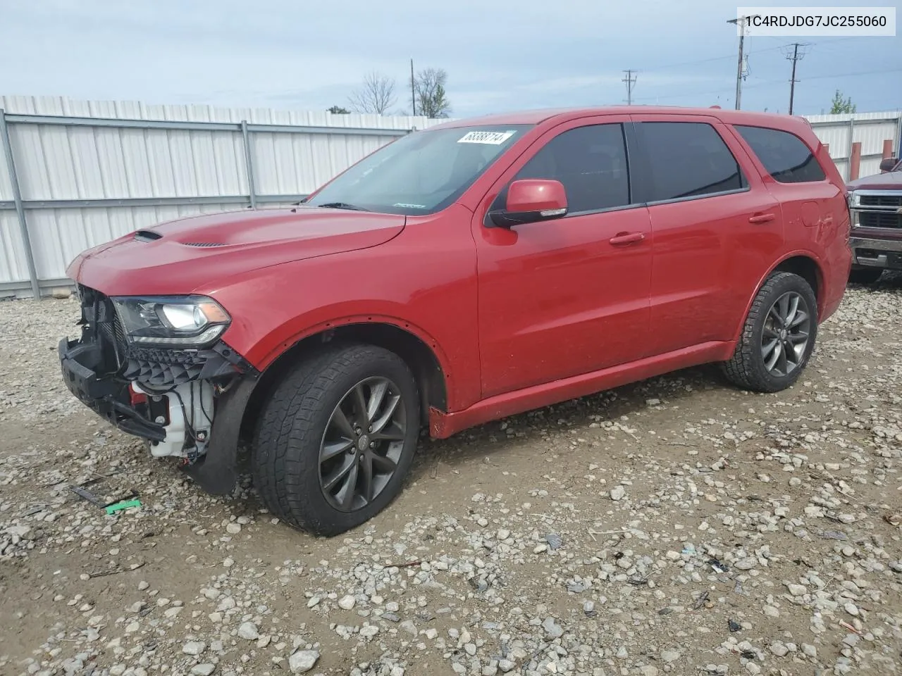 2018 Dodge Durango Gt VIN: 1C4RDJDG7JC255060 Lot: 68388714