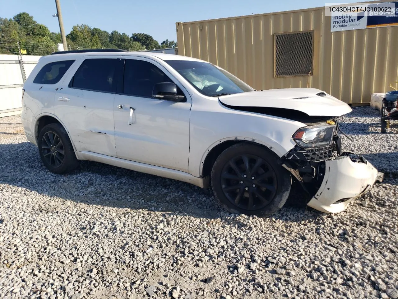 2018 Dodge Durango R/T VIN: 1C4SDHCT4JC100622 Lot: 68854514