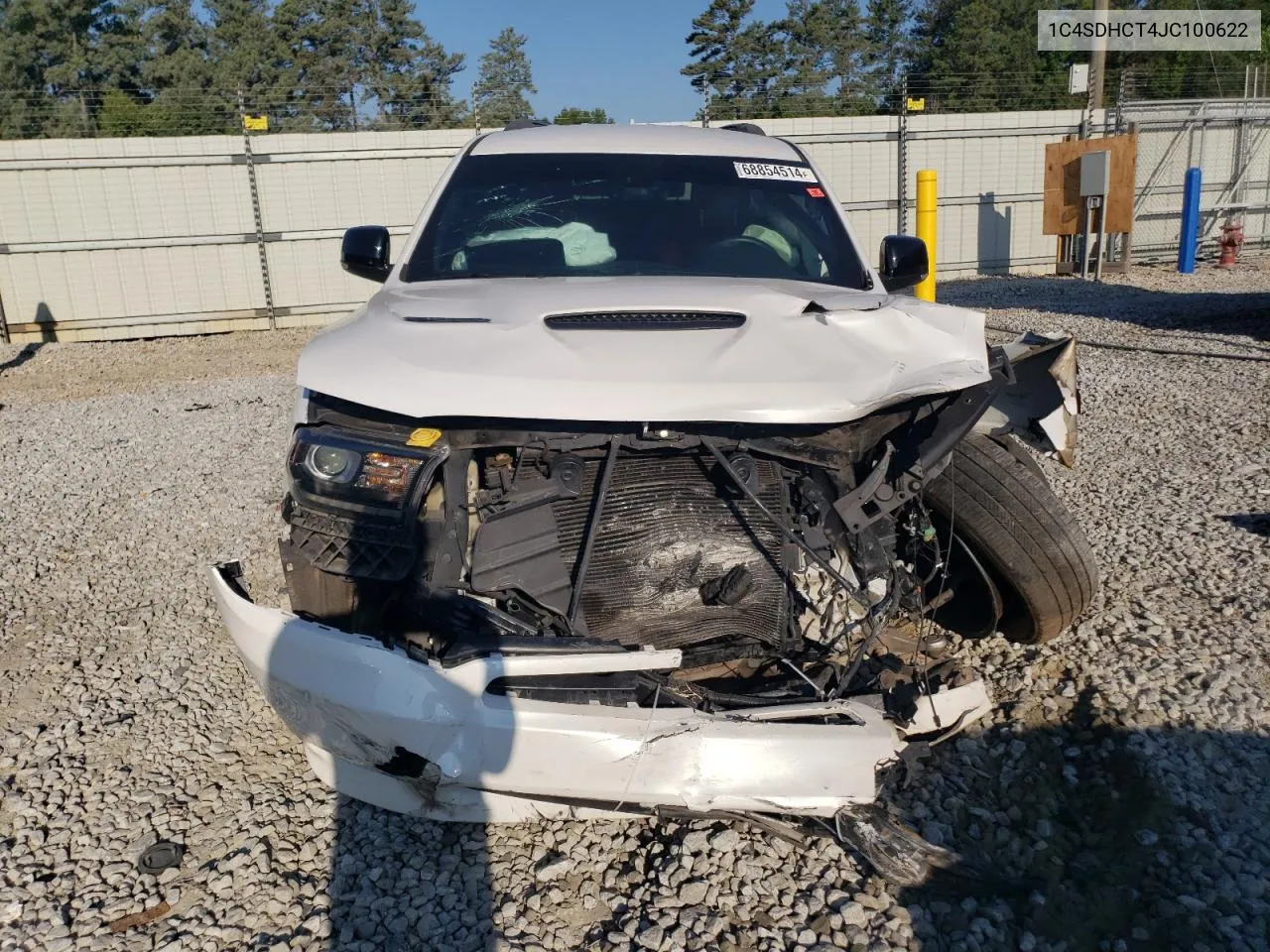 2018 Dodge Durango R/T VIN: 1C4SDHCT4JC100622 Lot: 68854514