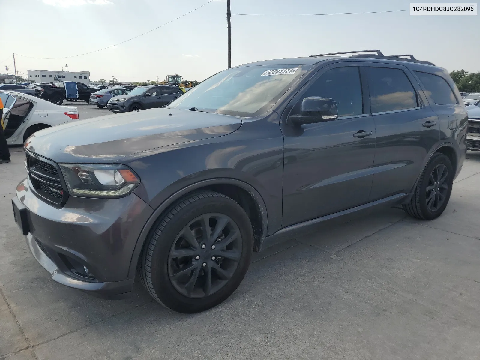 2018 Dodge Durango Gt VIN: 1C4RDHDG8JC282096 Lot: 68934424