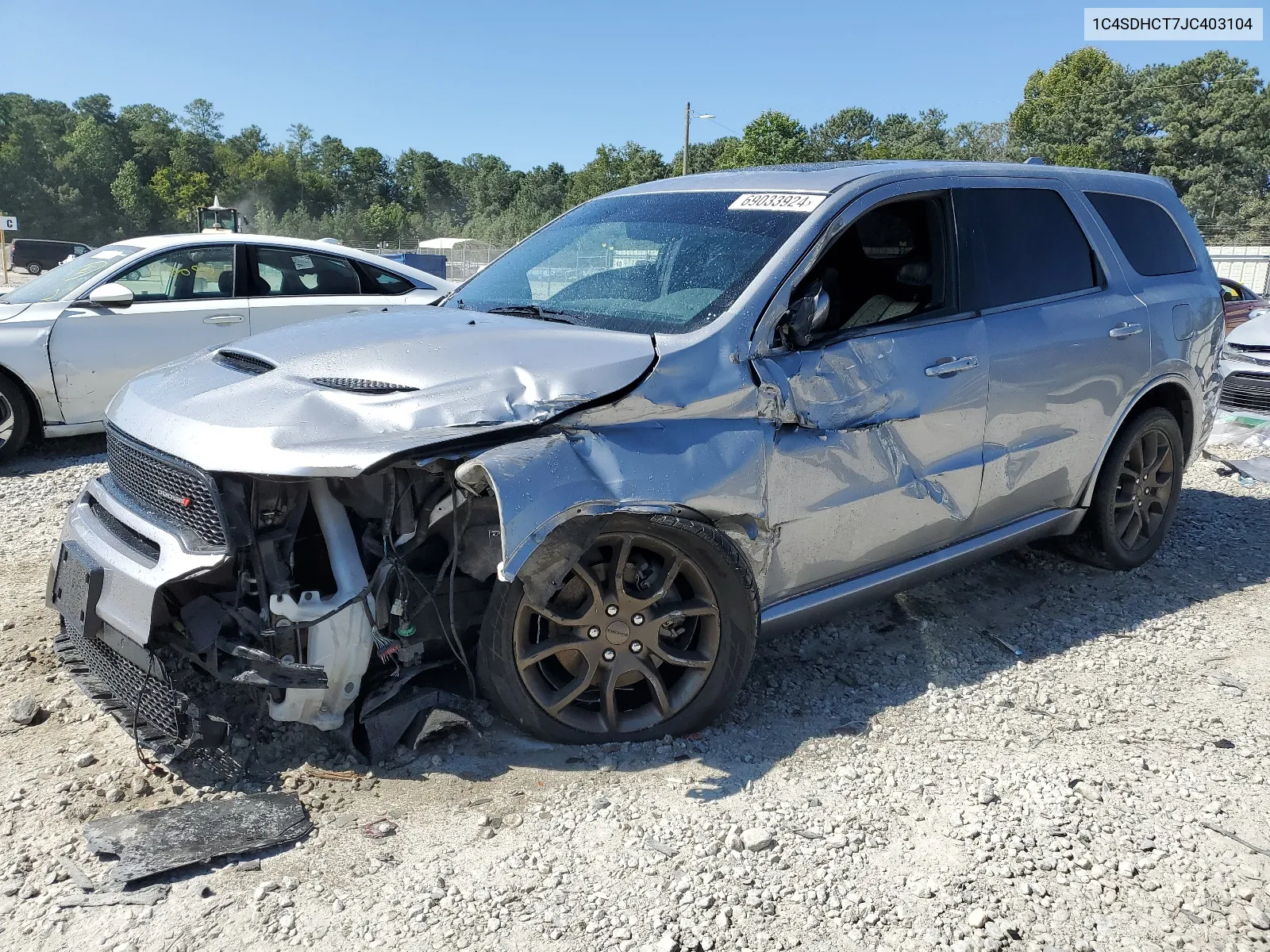 2018 Dodge Durango R/T VIN: 1C4SDHCT7JC403104 Lot: 69033924