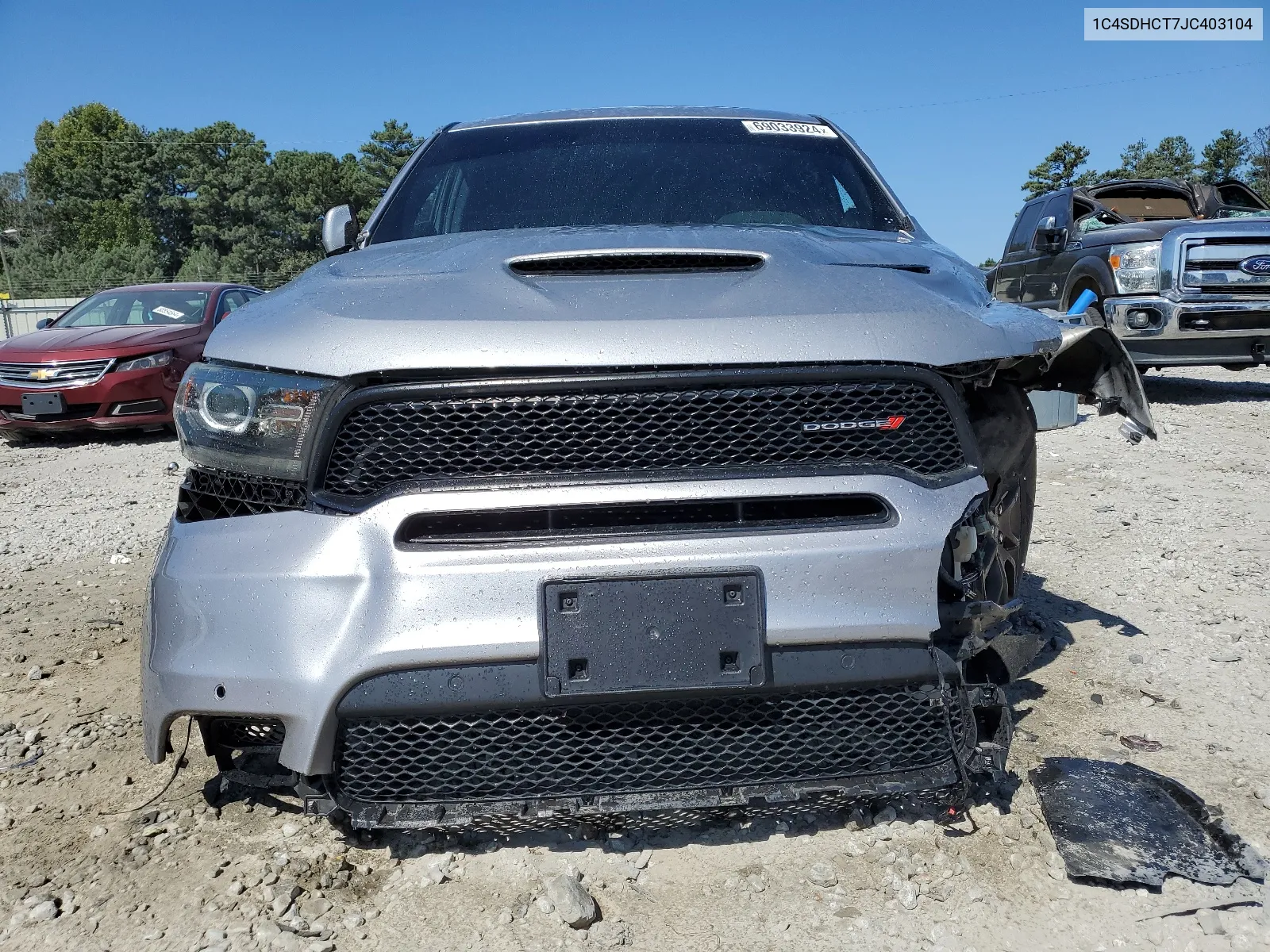 2018 Dodge Durango R/T VIN: 1C4SDHCT7JC403104 Lot: 69033924