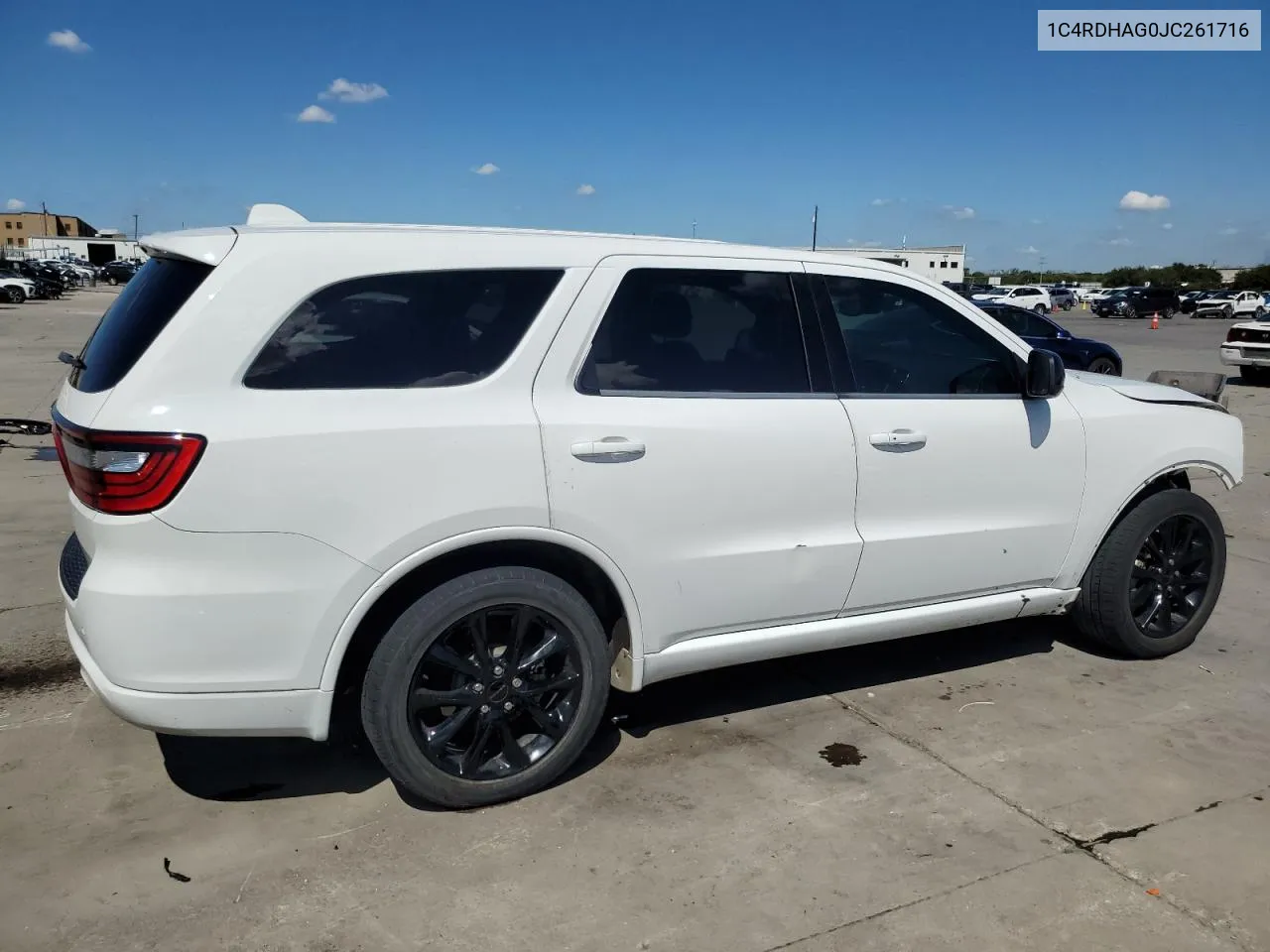 2018 Dodge Durango Sxt VIN: 1C4RDHAG0JC261716 Lot: 69036574