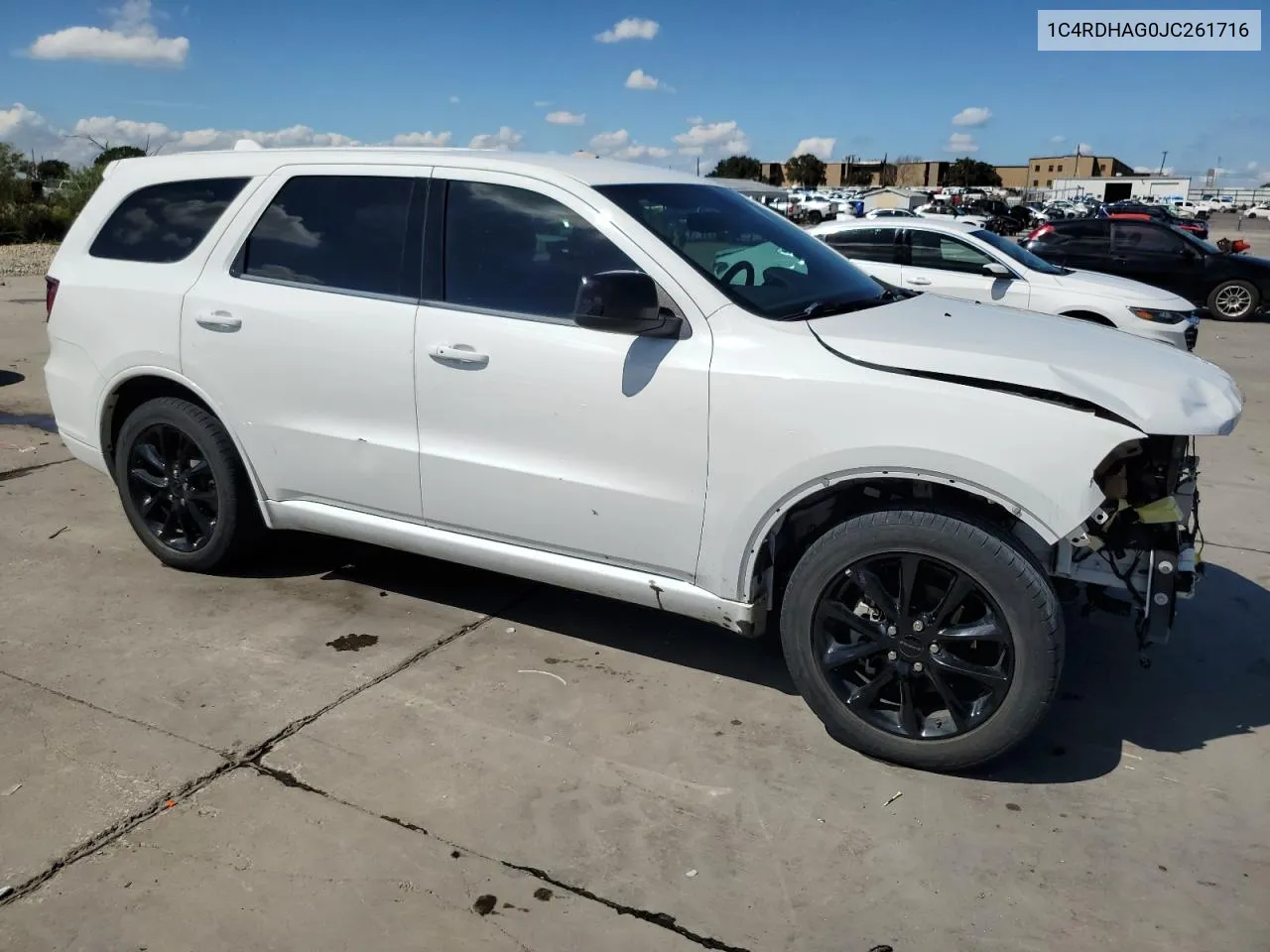 2018 Dodge Durango Sxt VIN: 1C4RDHAG0JC261716 Lot: 69036574