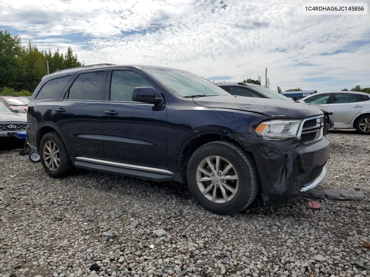 2018 Dodge Durango Sxt VIN: 1C4RDHAG6JC145856 Lot: 69193524