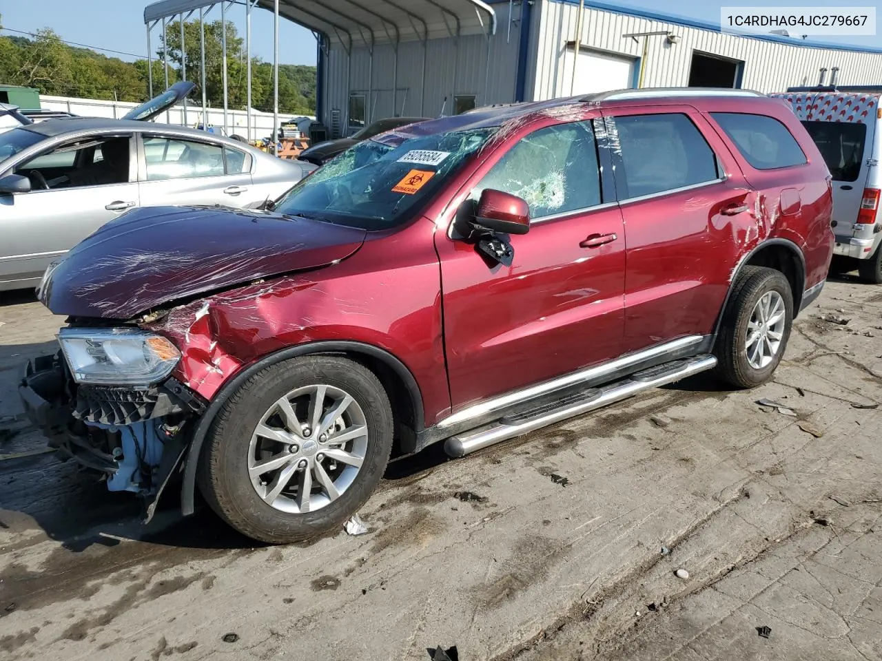 2018 Dodge Durango Sxt VIN: 1C4RDHAG4JC279667 Lot: 69285684