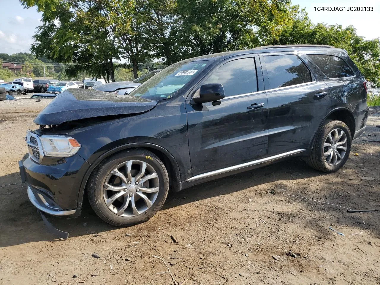 2018 Dodge Durango Sxt VIN: 1C4RDJAG1JC202133 Lot: 69591544